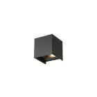 D'Lite Nova Wandlamp Aluminium Zwart 4.9W 480lm - 830 Warm Wit | IP54 - Kantelbaar Angle