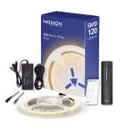 Noxion LED Strip Naga 5 Meter Complete Set - 24V - 120LEDs/m - 9.6W/m - 930 Warm Wit | 8mm - IP20 - Beste Kleurweergave - SMD2835