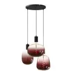 Calex XXL Marron Rood Complete Set - Including 3 XXL Lamps + Cordset Rond basis